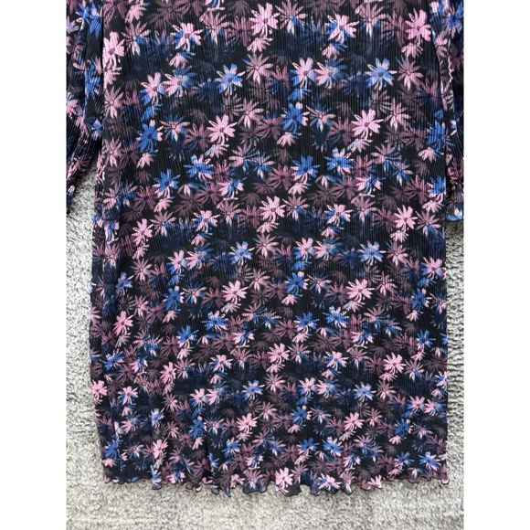 GANNI‎ Ruffled Floral Print Lilac Sachet Midi Dress Size 40 NWT - Picture 4 of 13